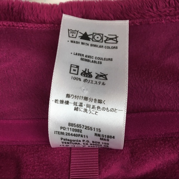 Patagonia fleece vest. Medium. Burgundy. - Picture 5 of 5